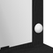 vidaXL Makeup Table with LED Lights - Black Oak, 100x41x135 cm
