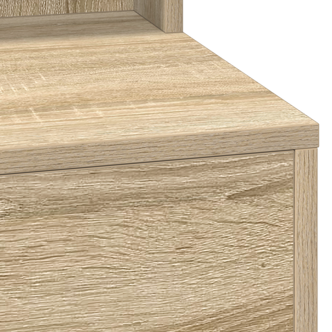vidaXL Dressing Table with LED Lights - Sonoma Oak, 100x41x135 cm