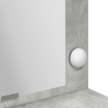 vidaXL Dressing Table with LED Lights - Concrete Grey, 100x41x135 cm