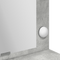 vidaXL Dressing Table with LED Lights - Concrete Grey, 100x41x135 cm