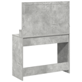 vidaXL Dressing Table with LED Lights - Concrete Grey, 100x41x135 cm
