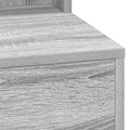 vidaXL Gray Sonoma Dressing Table with LED Lights - 100x41x135 cm