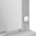 vidaXL Gray Sonoma Dressing Table with LED Lights - 100x41x135 cm