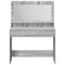 vidaXL Gray Sonoma Dressing Table with LED Lights - 100x41x135 cm