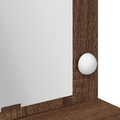 vidaXL Makeup Table with LED Lights in Brown Oak - 100 x 41 x 135 cm