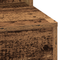 vidaXL Dressing Table with LED Lights - Vintage Wood - 100x41x135 cm