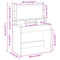 vidaXL Makeup Table with LED Lights in Artisan Oak, 100x41x135 cm