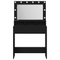 vidaXL Black Oak Dressing Table with LED Lights 79x41x135 cm