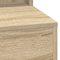vidaXL Dressing Table with LED Lights in Sonoma Oak - 79x41x135 cm