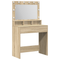 vidaXL Dressing Table with LED Lights in Sonoma Oak - 79x41x135 cm