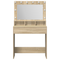 vidaXL Dressing Table with LED Lights in Sonoma Oak - 79x41x135 cm