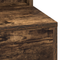 vidaXL Vanity Table Smoked Oak Engineered Wood 75.5 x 41 x 135 cm Mirror