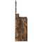 vidaXL Vanity Table Smoked Oak Engineered Wood 75.5 x 41 x 135 cm Mirror