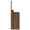 vidaXL Brown Oak Dressing Table with LED Lights, 79x41x135 cm