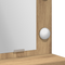 vidaXL Dressing Table with LED Lights - Artisan Oak - 79 x 41 x 135 cm
