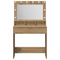 vidaXL Dressing Table with LED Lights - Artisan Oak - 79 x 41 x 135 cm