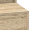 vidaXL Dressing Table with LED Lights in Sonoma Oak, 50x41x135 cm