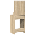 vidaXL Dressing Table with LED Lights in Sonoma Oak, 50x41x135 cm