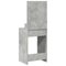 vidaXL Dressing Table with LED Lights - Concrete Grey - 50x41x135 cm