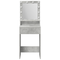 vidaXL Dressing Table with LED Lights - Concrete Grey - 50x41x135 cm