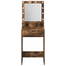 vidaXL Makeup Table with LED Lights - Smoked Oak 50x41x135 cm