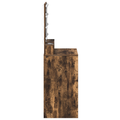 vidaXL Makeup Table with LED Lights - Smoked Oak 50x41x135 cm