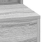 vidaXL Dressing Table with LED Lights in Grey Sonoma - 50x41x135 cm