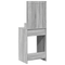vidaXL Dressing Table with LED Lights in Grey Sonoma - 50x41x135 cm