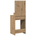 vidaXL LED Lighted Dressing Table in Artisan Oak, 50x41x135 cm