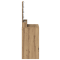 vidaXL LED Lighted Dressing Table in Artisan Oak, 50x41x135 cm