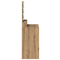 vidaXL LED Lighted Dressing Table in Artisan Oak, 50x41x135 cm