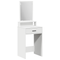 vidaXL White Dressing Table with Drawers - 50x41x140 cm