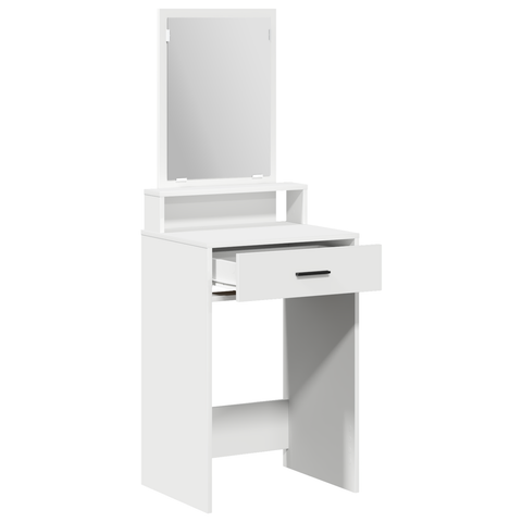 vidaXL White Dressing Table with Drawers - 50x41x140 cm