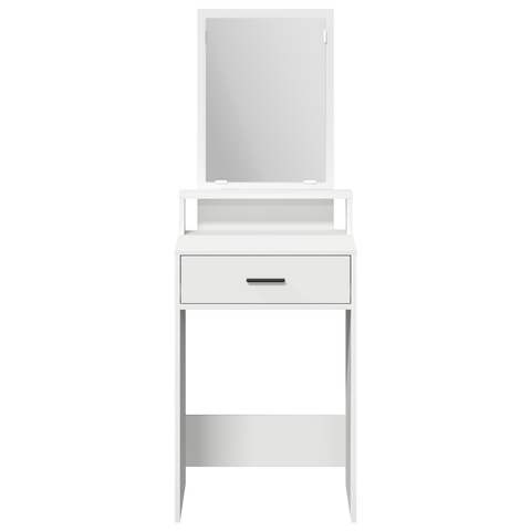 vidaXL White Dressing Table with Drawers - 50x41x140 cm
