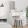 vidaXL White Dressing Table with Drawers - 50x41x140 cm