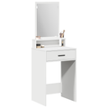 vidaXL White Dressing Table with Drawers - 50x41x140 cm