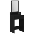 vidaXL Dressing Table with Drawers - Black Oak - 50x41x140 cm