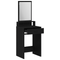 vidaXL Dressing Table with Drawers - Black Oak - 50x41x140 cm