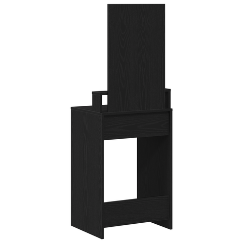 vidaXL Dressing Table with Drawers - Black Oak - 50x41x140 cm
