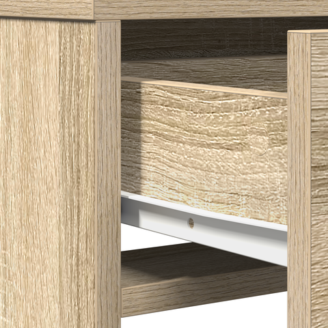vidaXL Dressing Table with Drawers - Sonoma Oak, 50x41x140 cm