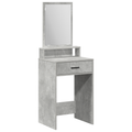 vidaXL Dressing Table with Drawers, Concrete Grey, 50x41x140 cm