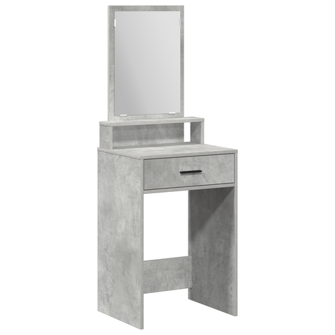 vidaXL Dressing Table with Drawers, Concrete Grey, 50x41x140 cm