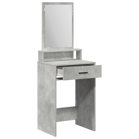 vidaXL Dressing Table with Drawers, Concrete Grey, 50x41x140 cm