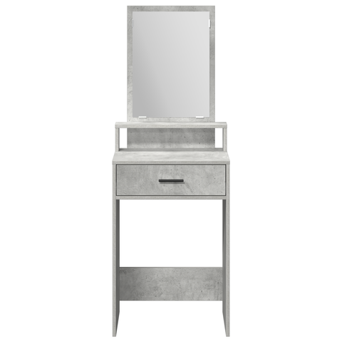 vidaXL Dressing Table with Drawers, Concrete Grey, 50x41x140 cm