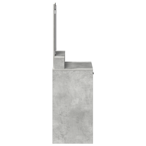 vidaXL Dressing Table with Drawers, Concrete Grey, 50x41x140 cm