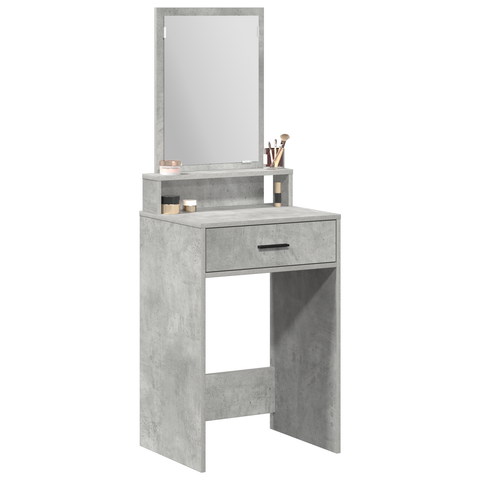 vidaXL Dressing Table with Drawers, Concrete Grey, 50x41x140 cm