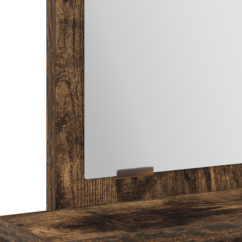 vidaXL Dressing Table with Drawers - Smoked Oak, 50x41x140 cm