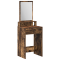 vidaXL Dressing Table with Drawers - Smoked Oak, 50x41x140 cm