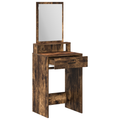 vidaXL Dressing Table with Drawers - Smoked Oak, 50x41x140 cm