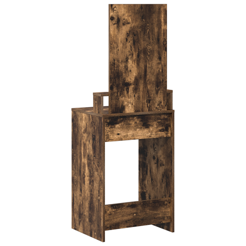 vidaXL Dressing Table with Drawers - Smoked Oak, 50x41x140 cm